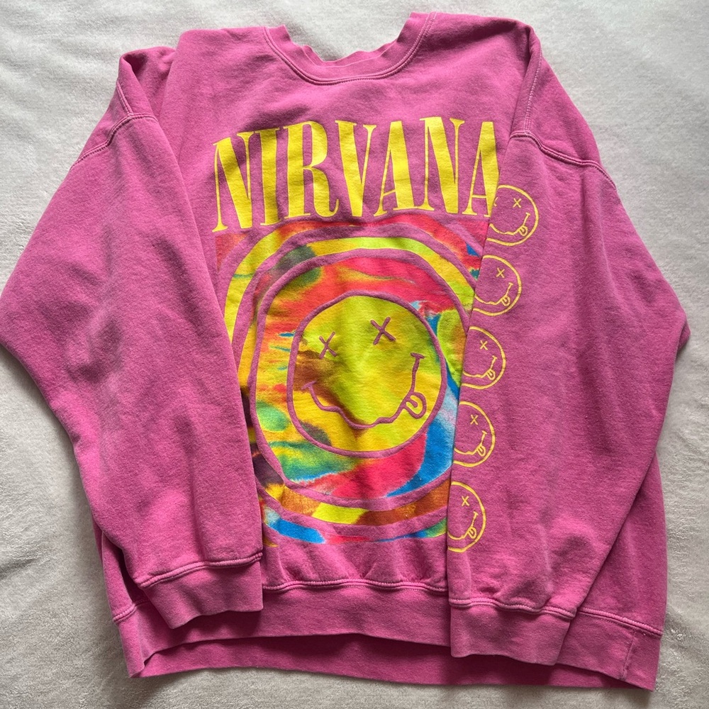 COPY - Nirvana Pink Graphic Women's Sweater
